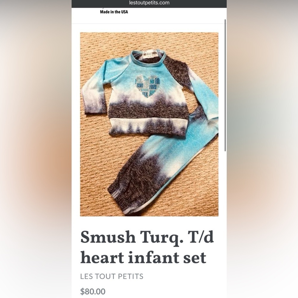 Designer From Denny’s! Kids Matching Set in Blue Ombre by Kids Boutique - Picture 12 of 12